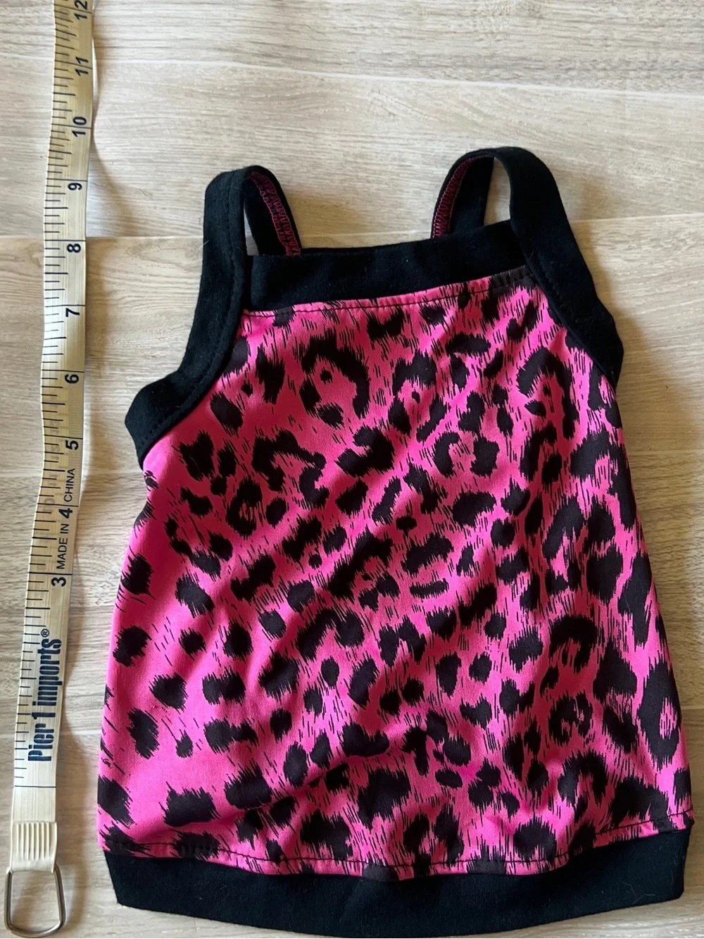 Dog Hot Pink & Black Leopard Print Tank Top